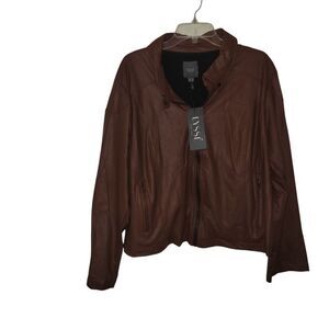 Lysse Brown Leather Jacket Classic Design